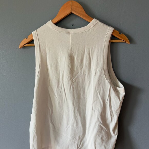 Classic fit cotton blend tank Bone Size 8 - Picture 2 of 3